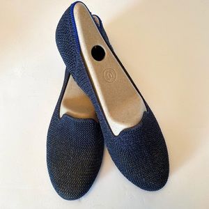 Rothy's Metallic Lattice Black Friday Loafer 9